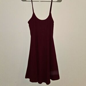 Capella Burgandy Red Skater Dress